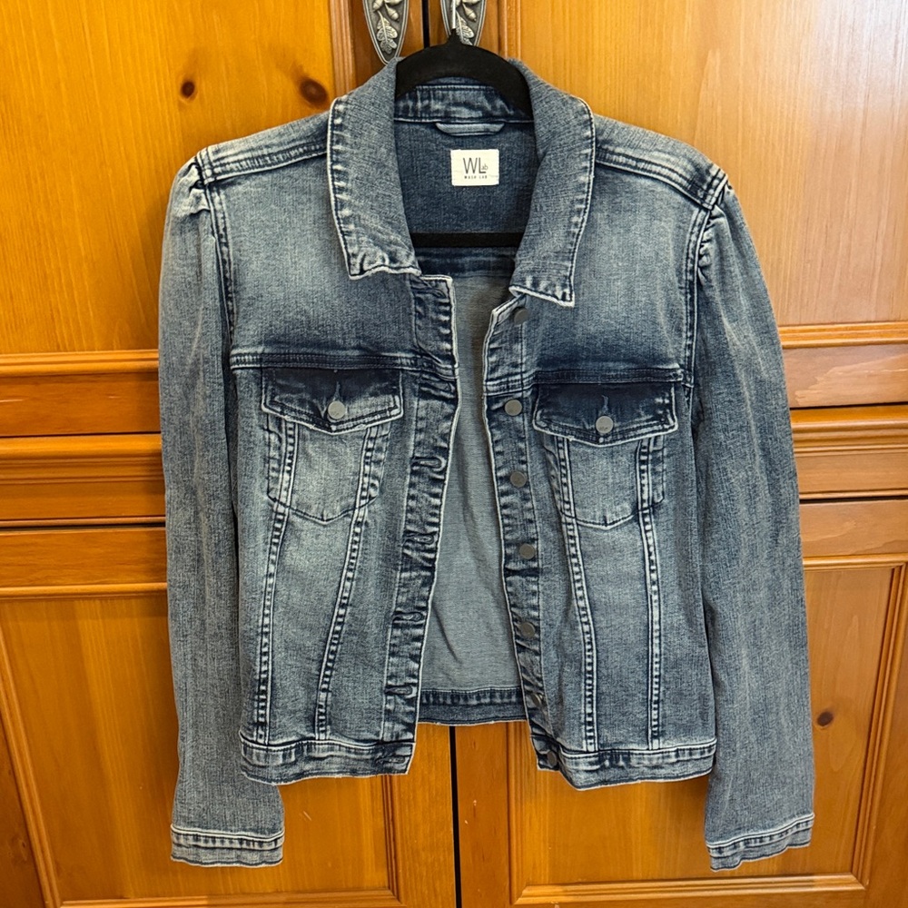 Wash Lab Puff Denim Jacket NEW - Picture 4 of 8